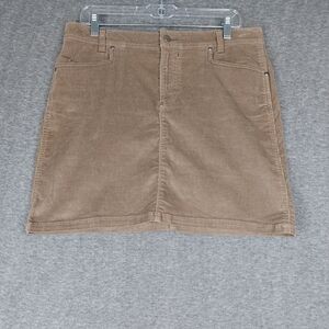 HORNY TOAD WOMENS BROWN NEUTRAL CLASSIC CORDUROY GORPCORE MINI SKIRT SIZE 10